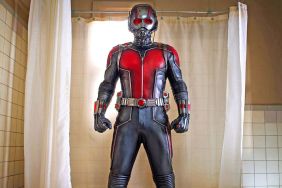 Ant-Man standing in a bathtub