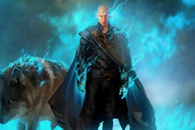 Key art for Dragon Age: Dreadwolf featuring Solas.