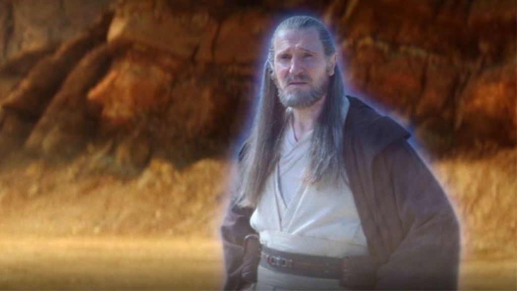 Qui-Gon Jinn as a Force ghost