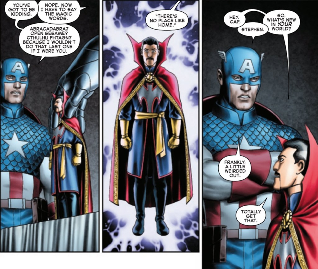 Doctor Strange speaks through toy