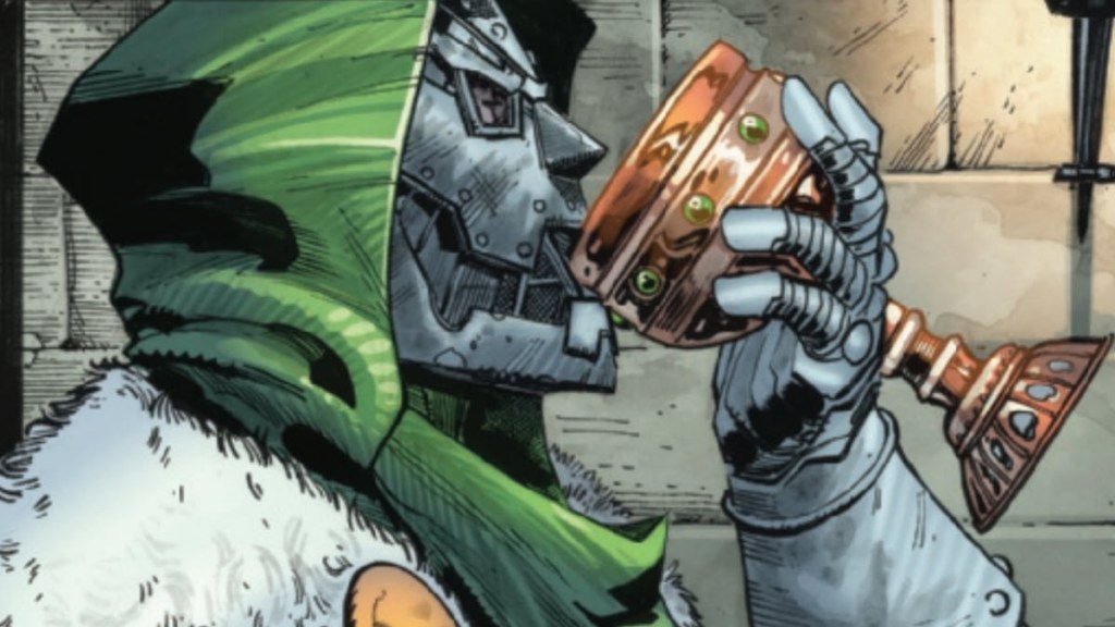 Doctor Doom has a drink