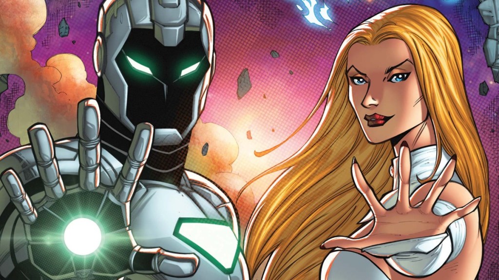 Iron Man Tony Stark and White Queen Emma Frost