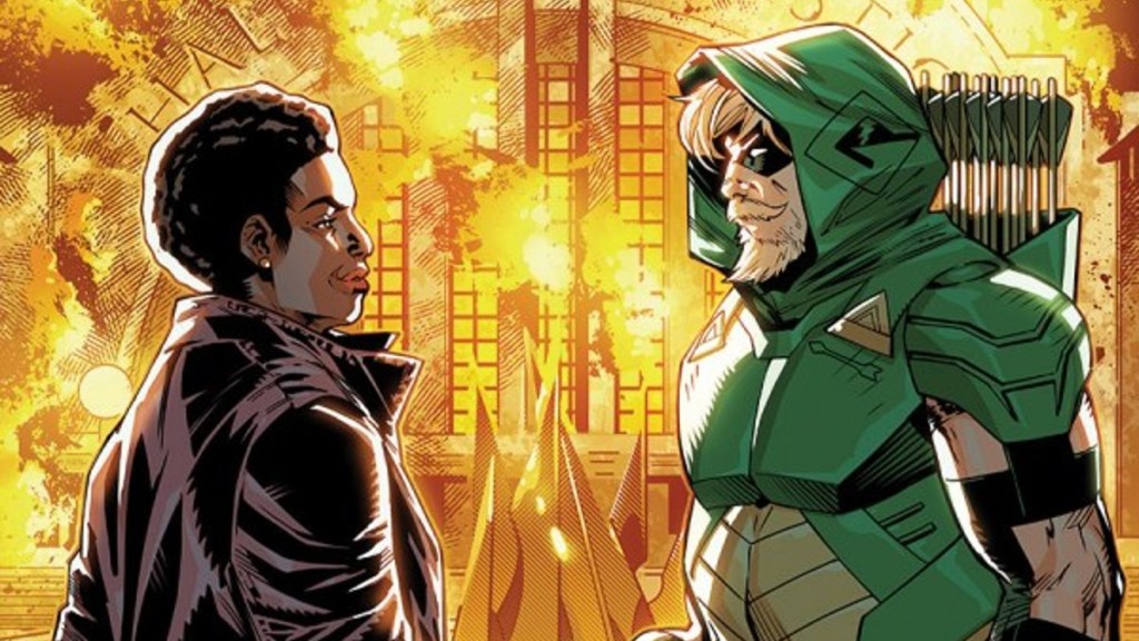 Green Arrow and Amanda Waller