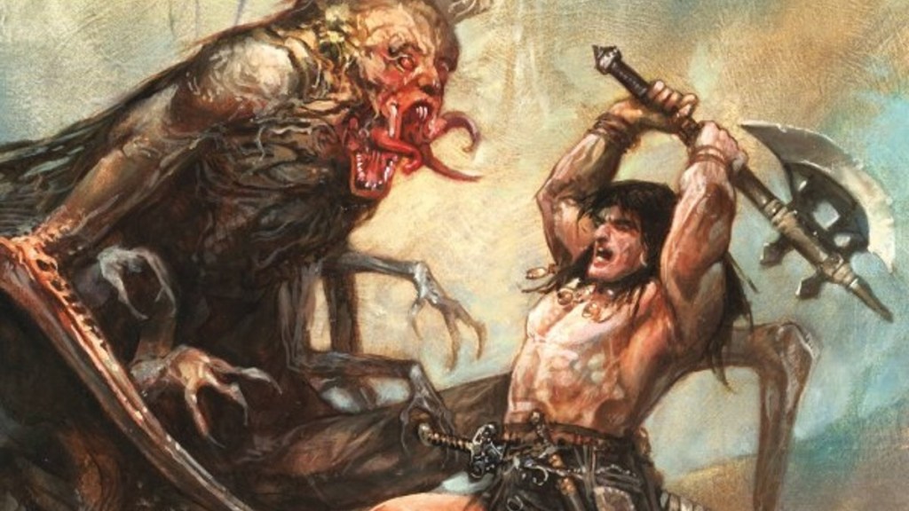 Savage Sword of Conan 2 cover by Dave Dorman