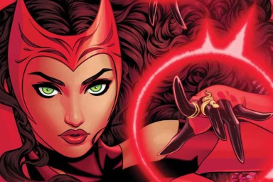 Russell Dauterman's cover art for 2024's Scarlet Witch #1 (cropped)