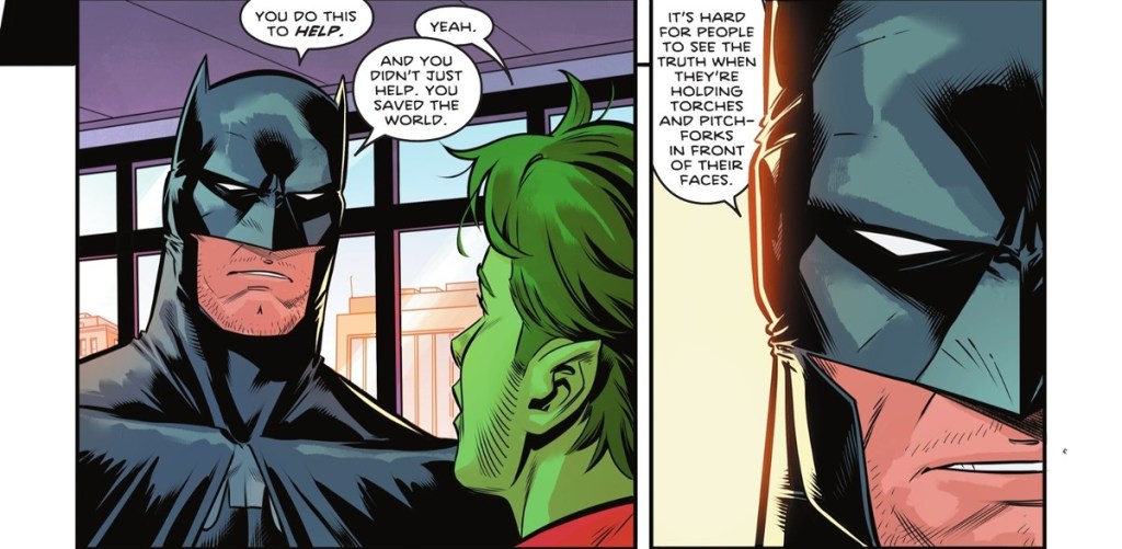 Batman mentors Beast Boy