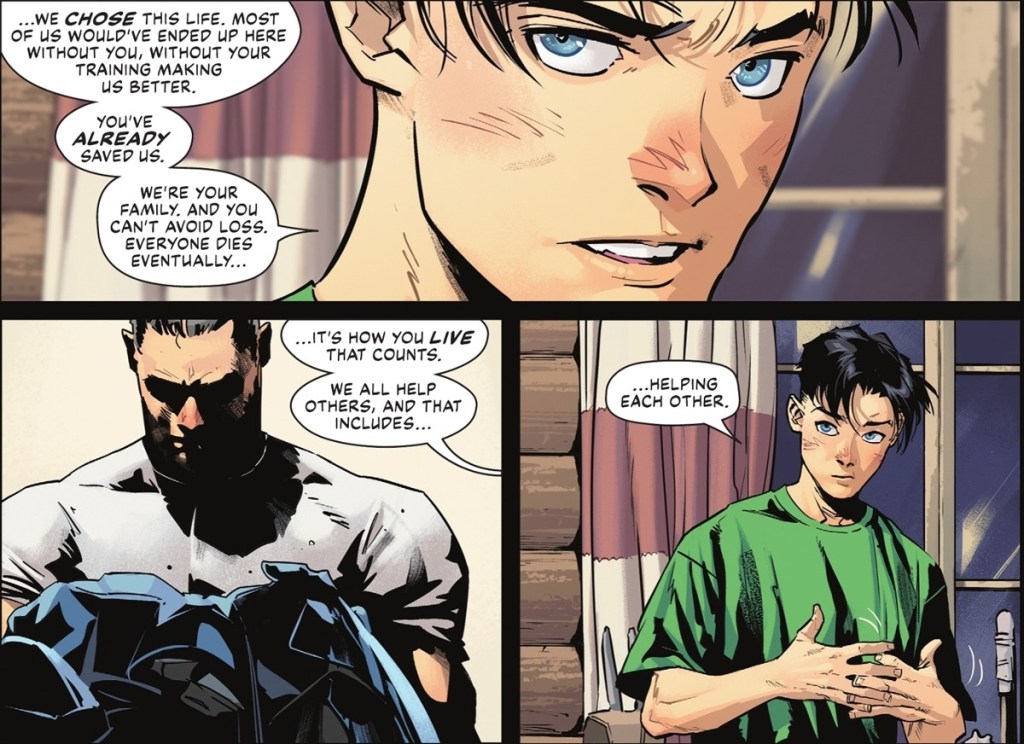 Tim Drake explains Teamwork in Batman 147