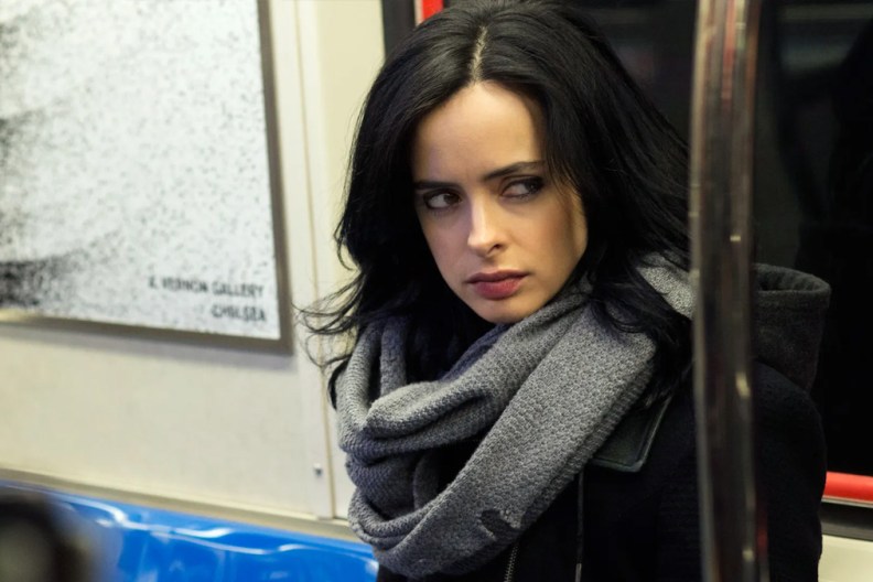 Krysten Ritter as Jessica Jones.