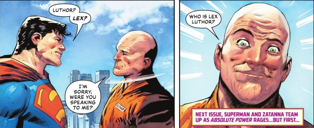 Lex Luthor amnesia in Superman 15