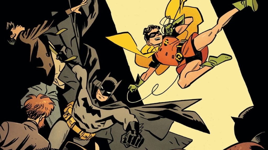 Batman and Robin Year One cover by Chris Samnee