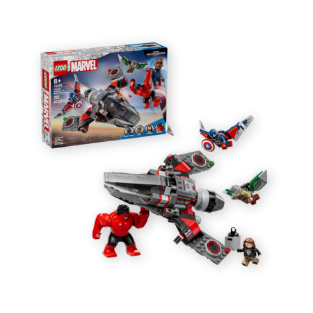 LEGO Marvel Captain America vs. Red Hulk Battle Building Set