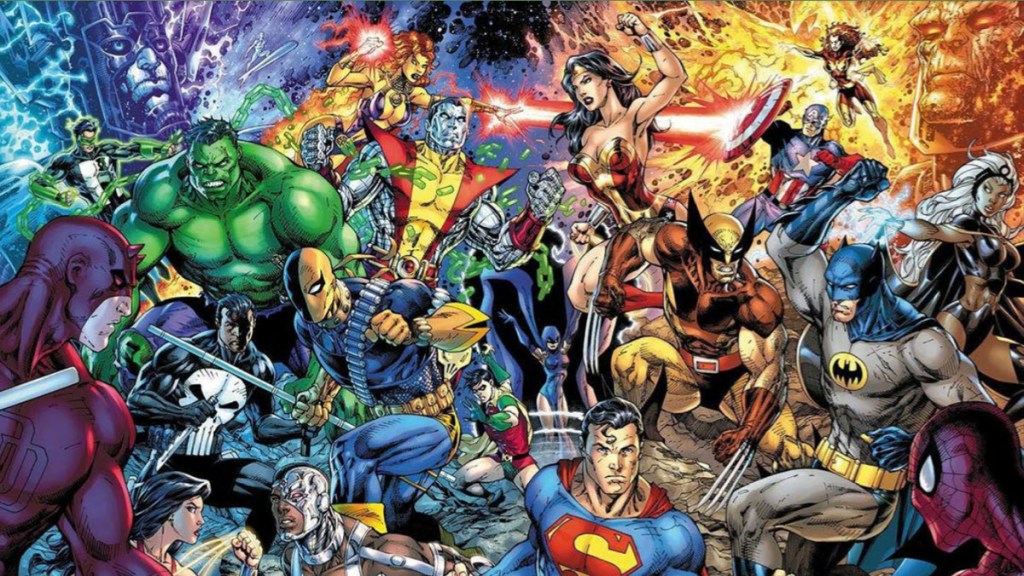 Jim Lee cover for Marvel & DC Crossover Collection