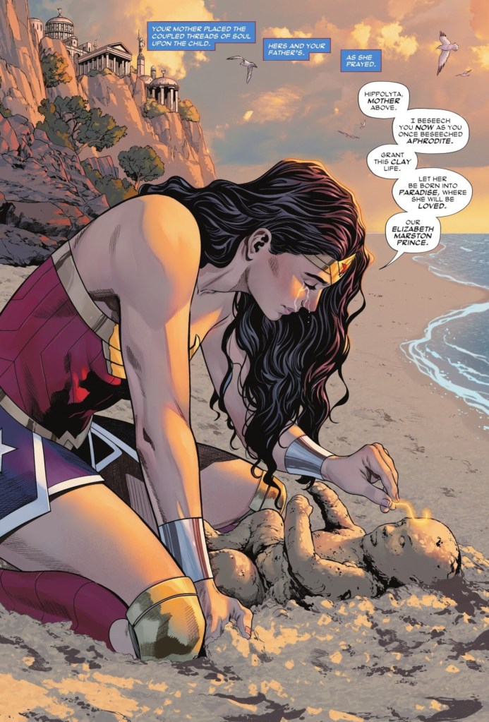 The birth of Trinity in Wonder Woman 14
