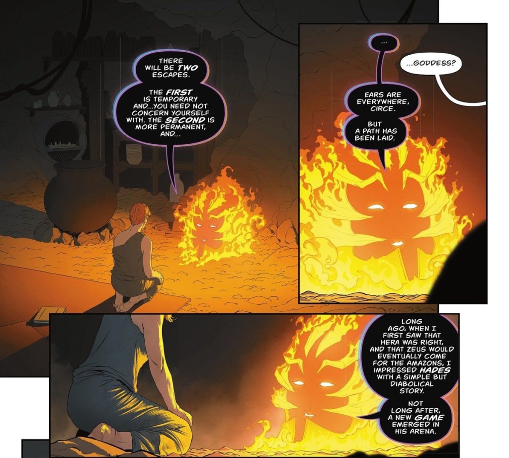 Hecate speaks to Circe in Absolute Wonder Woman 7