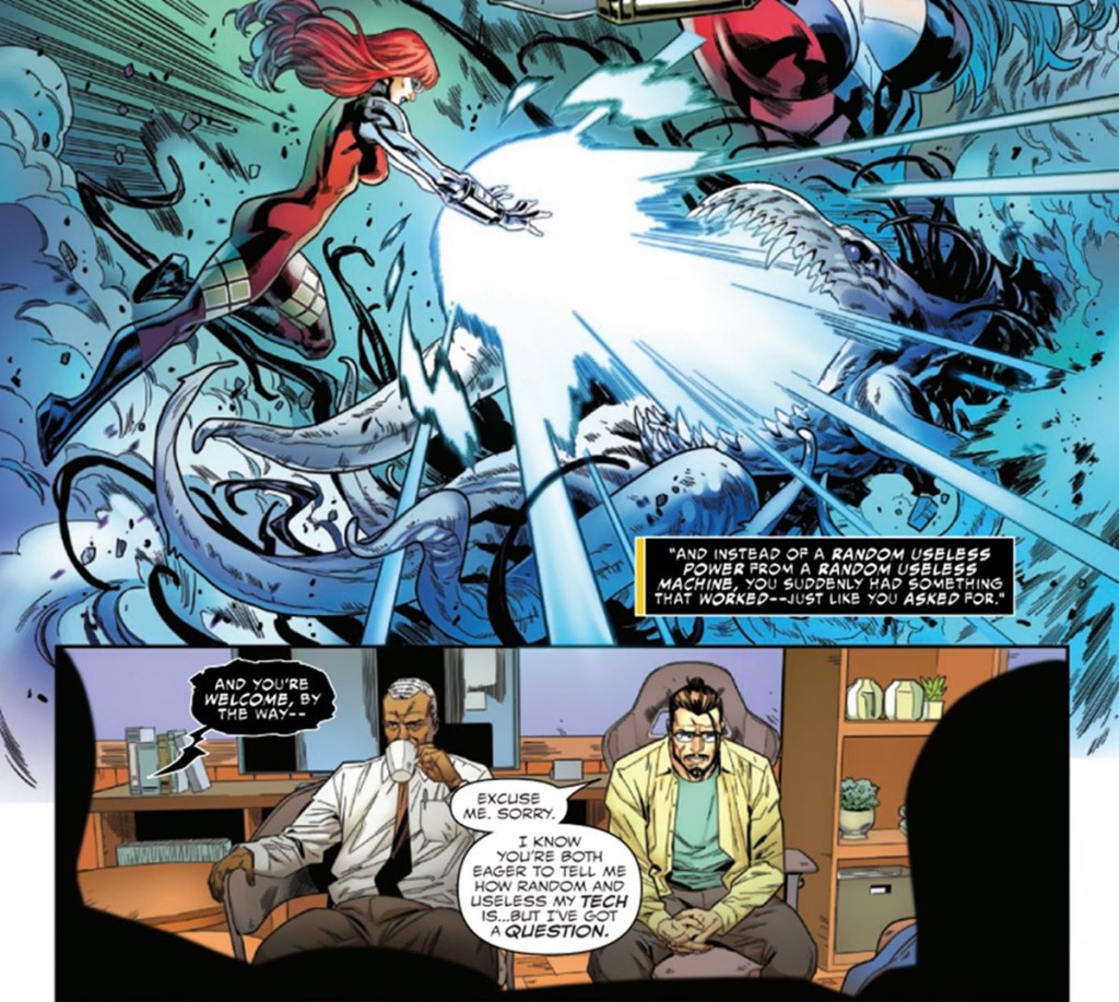 Venom and Mary Jane discuss how Jackpot tech didn't work