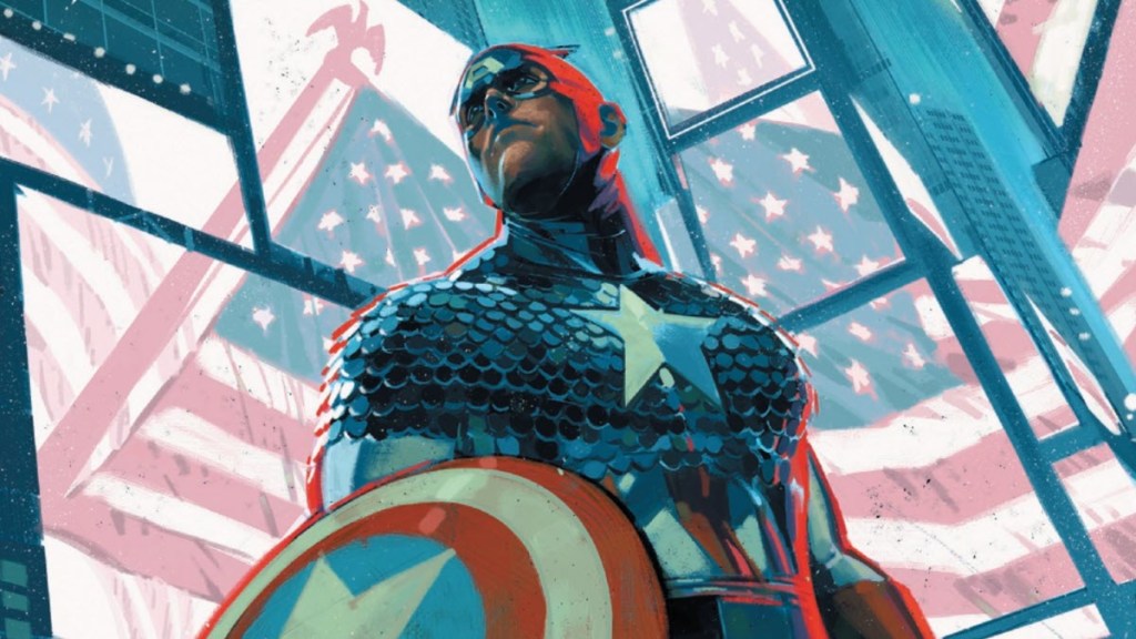 Captain America 1 cover by Ben Harvey
