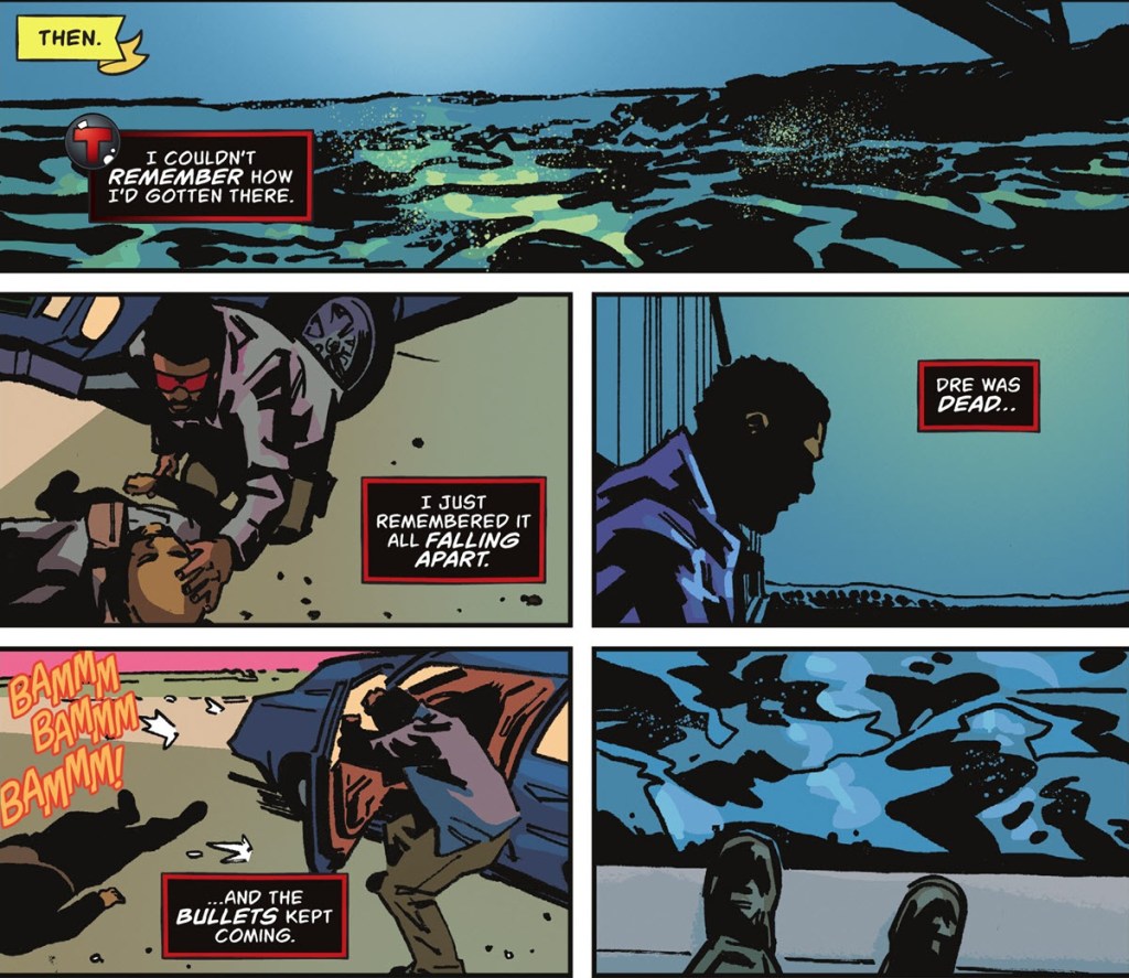 Death of Dre in Mr Terrific Year One 2