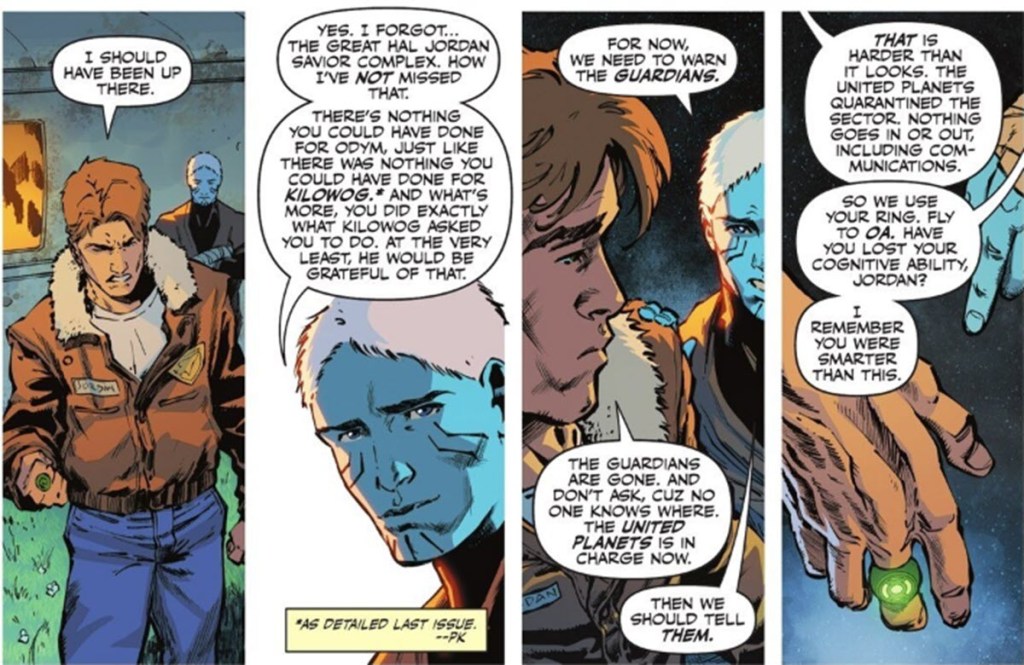 Hal Jordan and Razer in Green Lantern 8