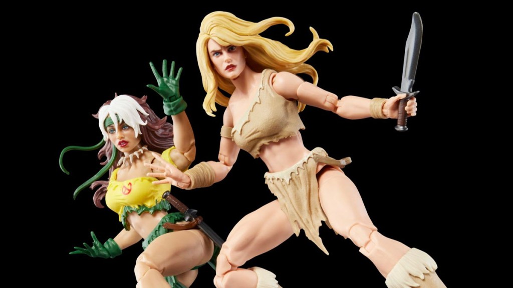 Marvel Legends Savage Land Rogue and Shanna the She-Devil figures