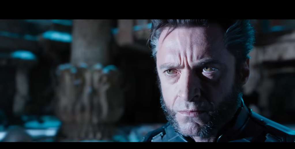 Close-up of Wolverine looking pensive. 