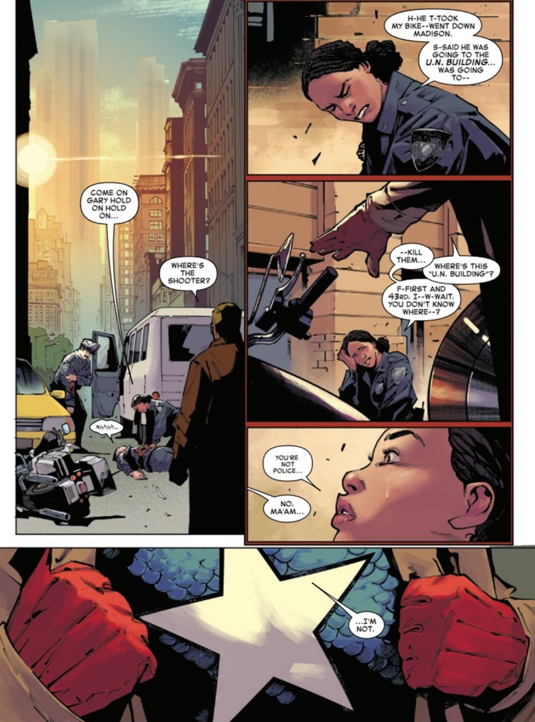 Steve Rogers reveals himself to world in Captain America 1