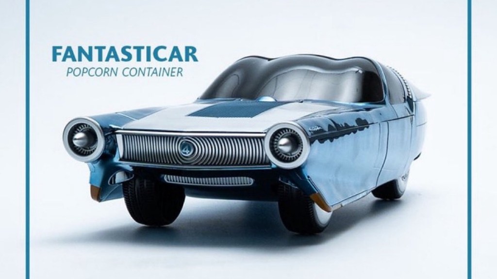 Fantastic Four Popcorn Bucket 2025 Movie AMC Regal Cinemark Prices Herbie Fantasticar