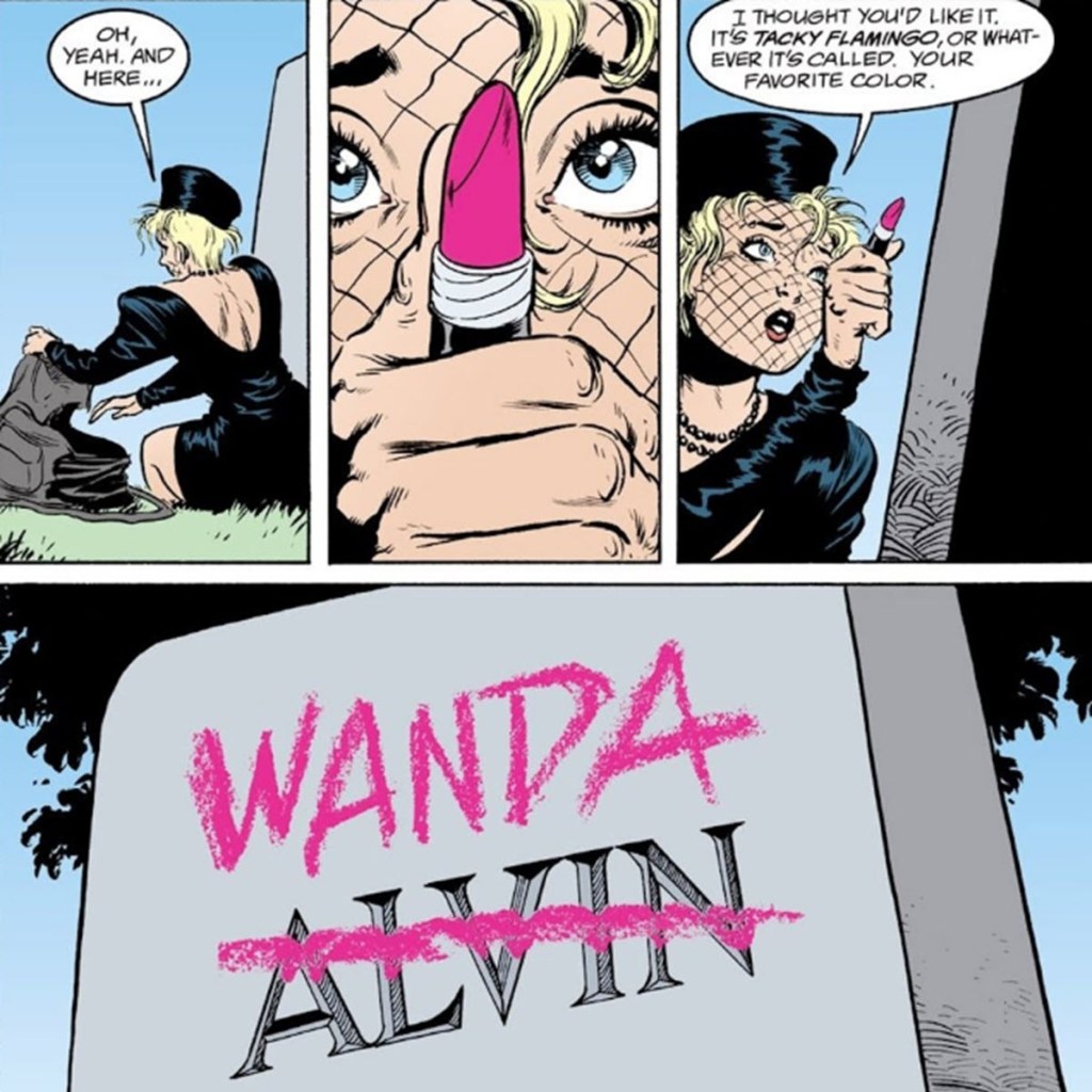 Barbie Fixes Wanda's Tombstone in The Sandman A Game of You