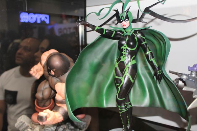 Hela and Juggernaut Statues