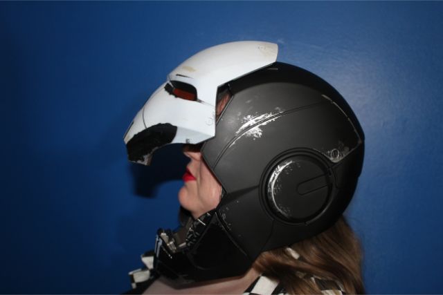 Open helmet side