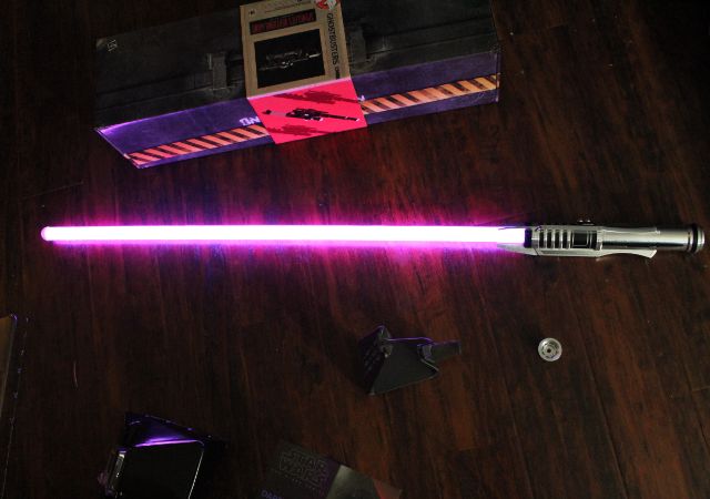 Saber purple beam