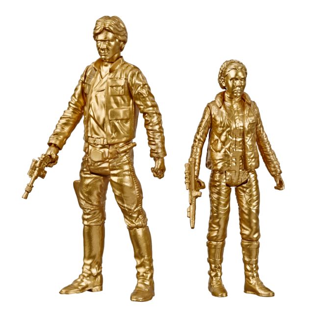 Gold Han and Leia