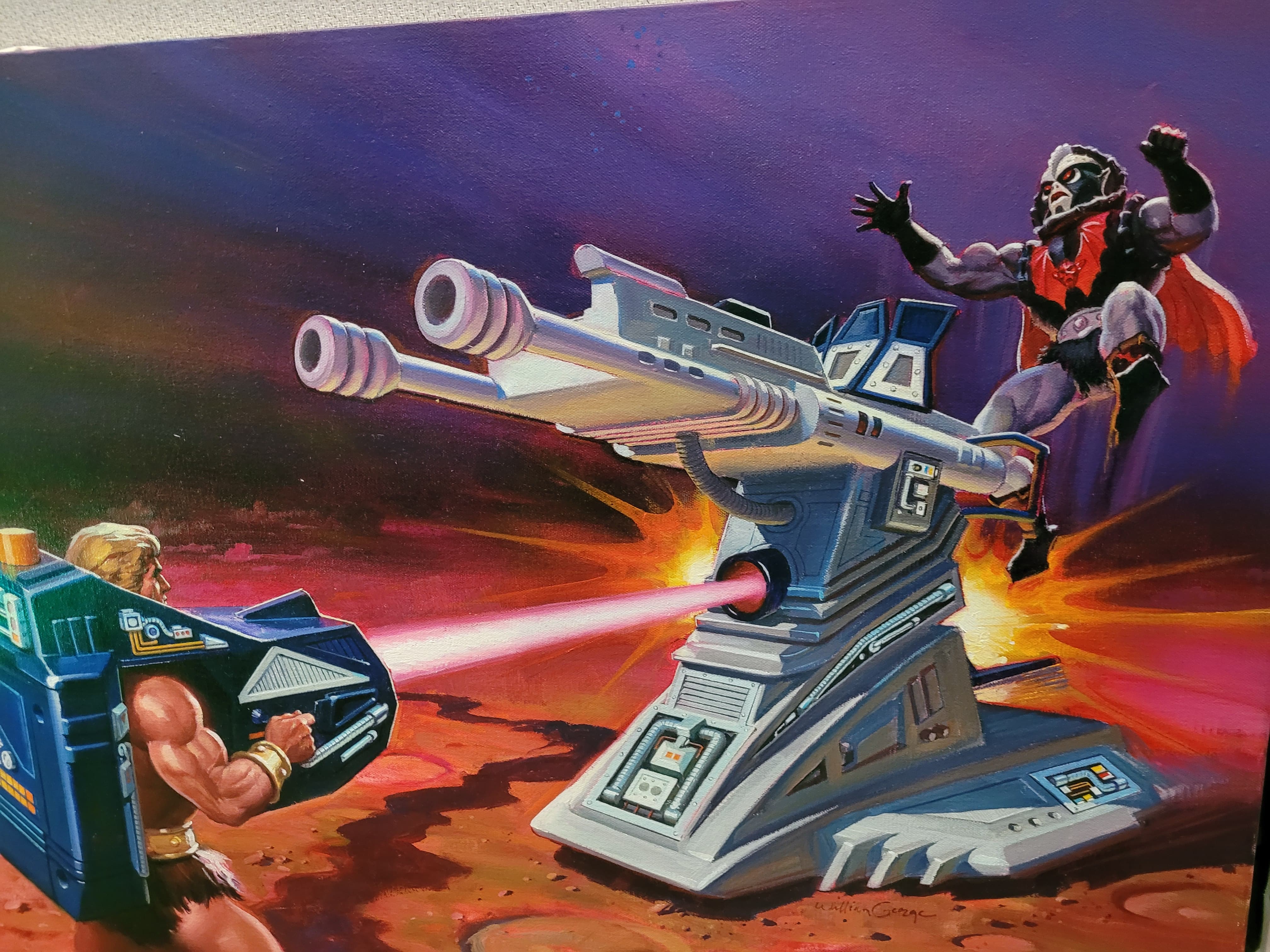 William George painting - Beam Blaster and Artilleray