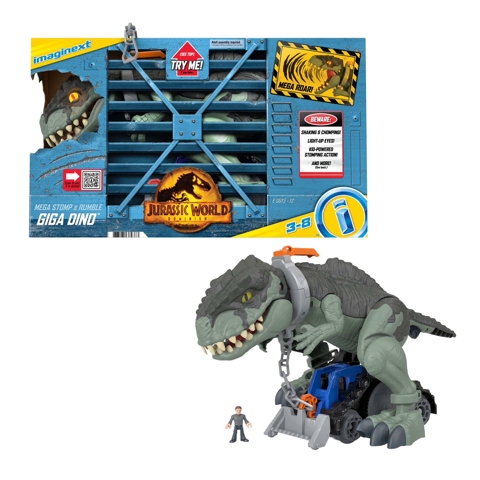 Imaginext Mega Stomp and Rumble Giga-Dino 1