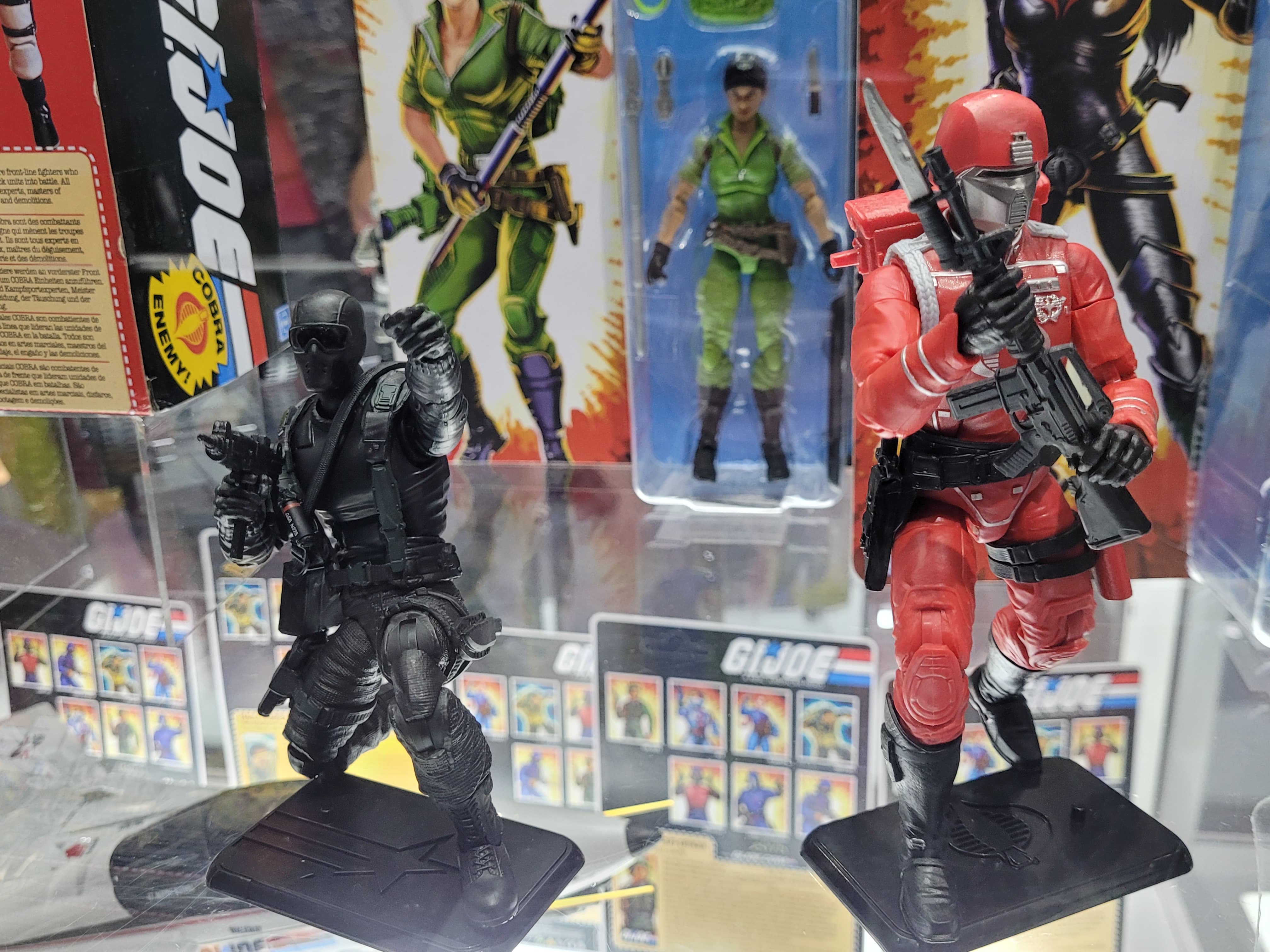 Retro-card Commando Snake Eyes and Crimson Guard