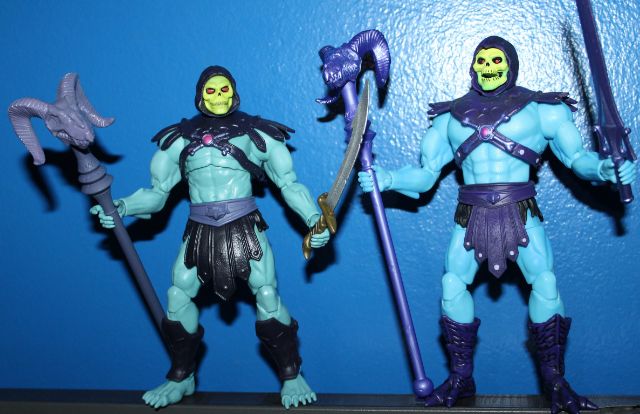 New Eternia Skeletor comparison