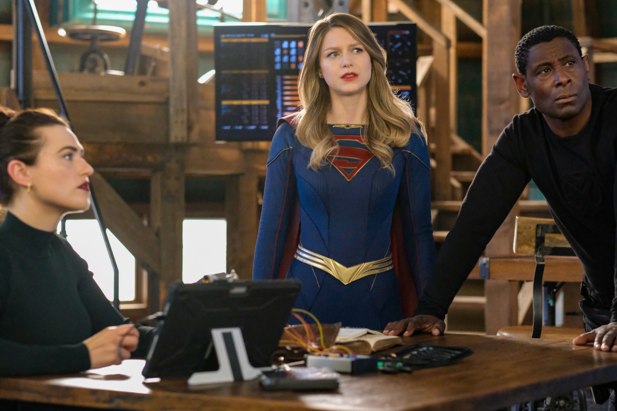 Lena, Supergirl and J'onn J'onzz