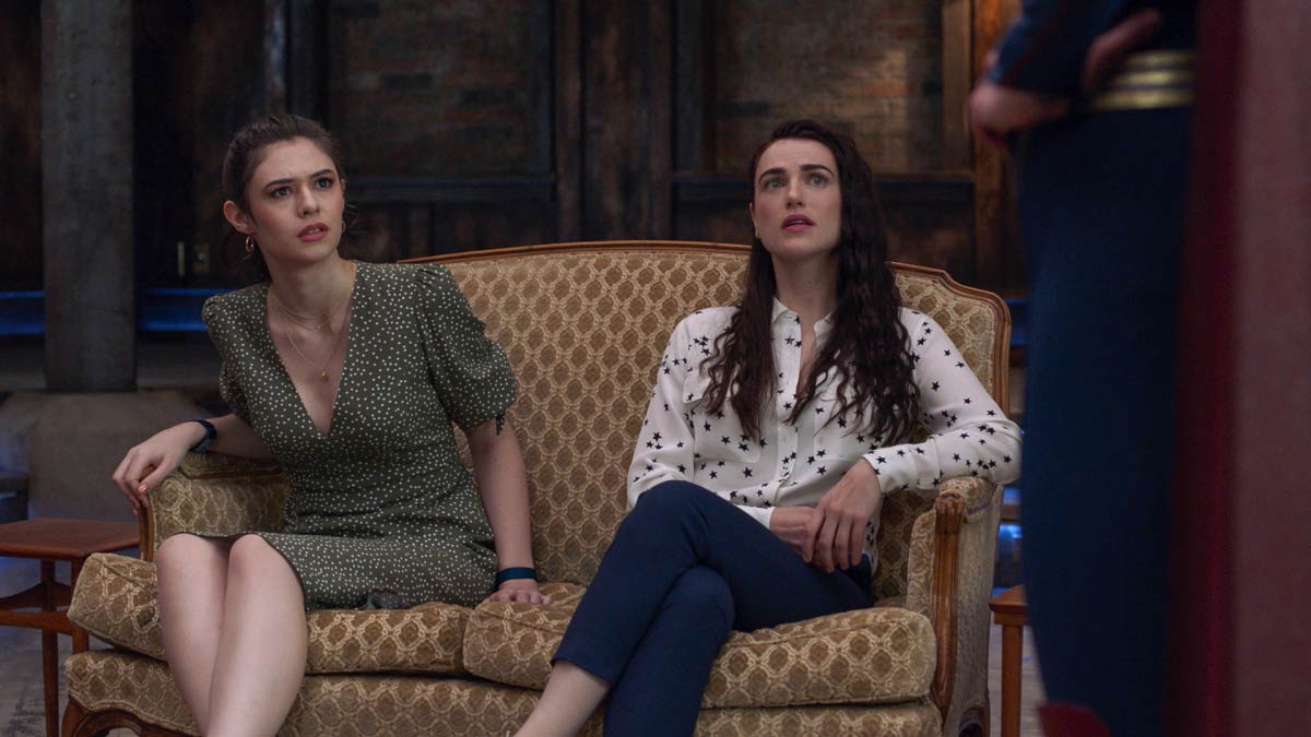 Nicole Maines as Nia Nal and Katie McGrath as Lena Luthor