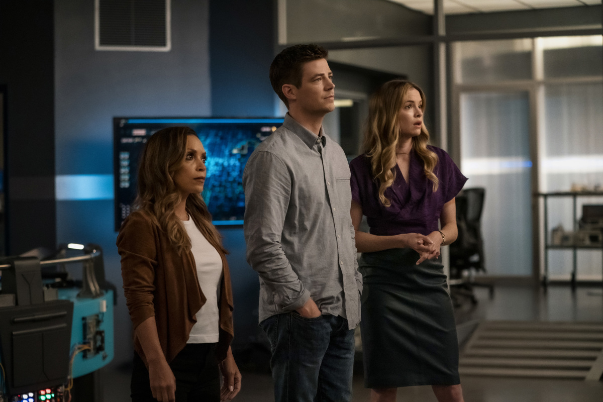 Iris, Barry, and Caitlin