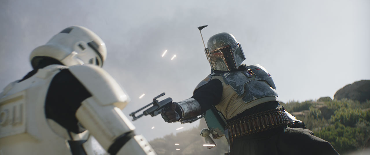 Boba Fett Fighting a Stormtrooper