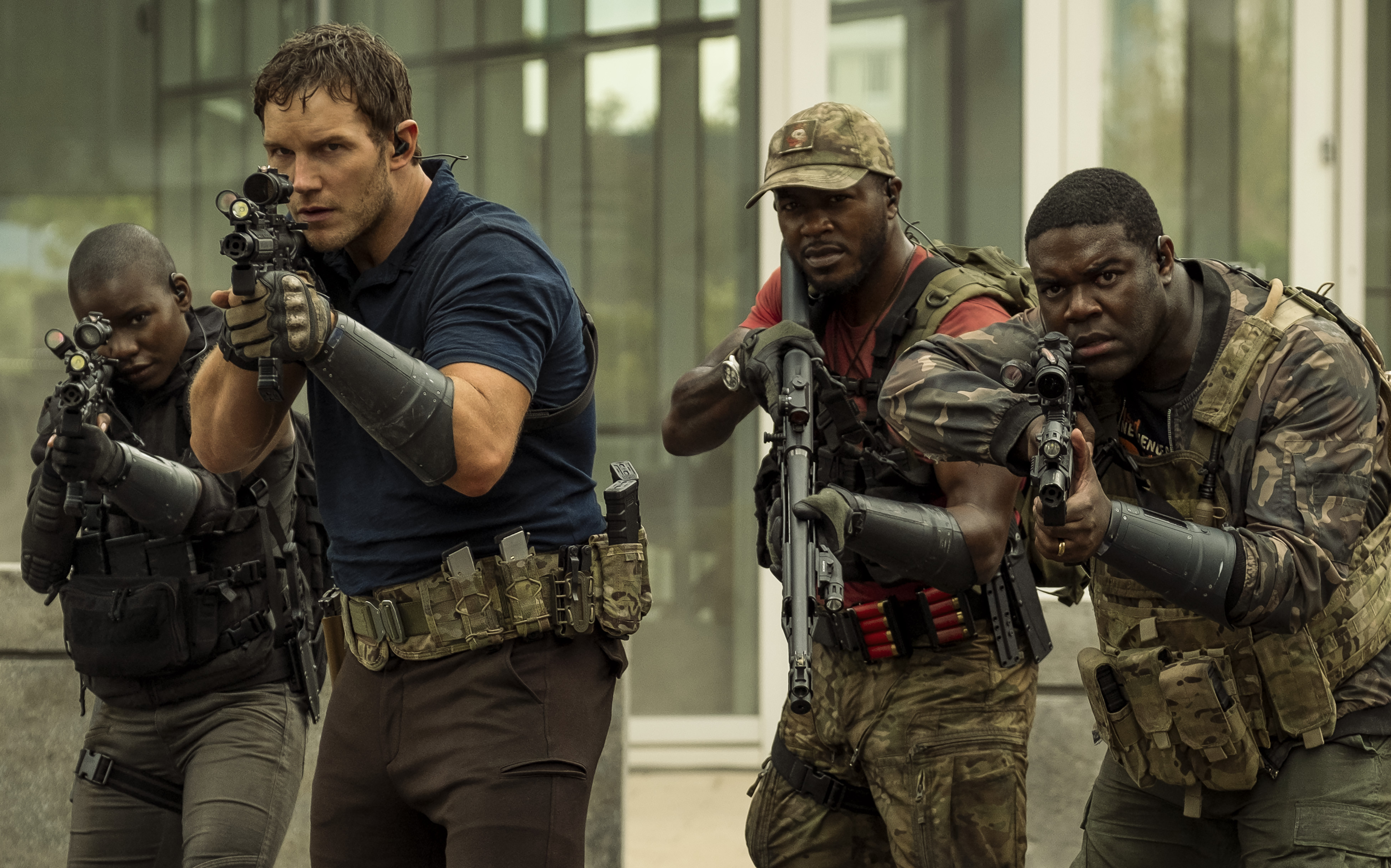 Chris Pratt, Edwin Hodge and Sam Richardson